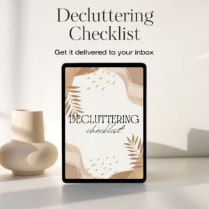 decluttering checklist mockup