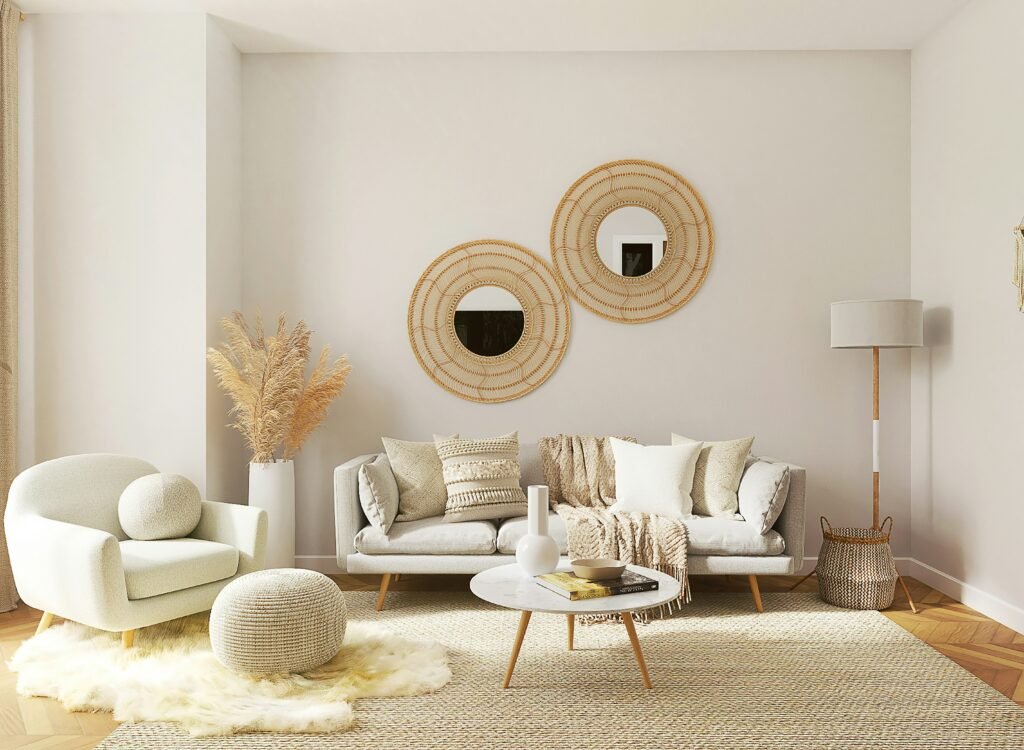 12 Popular Home Interior Design Types Explained (How to Find Your Style) a modern white and beige living room interior
